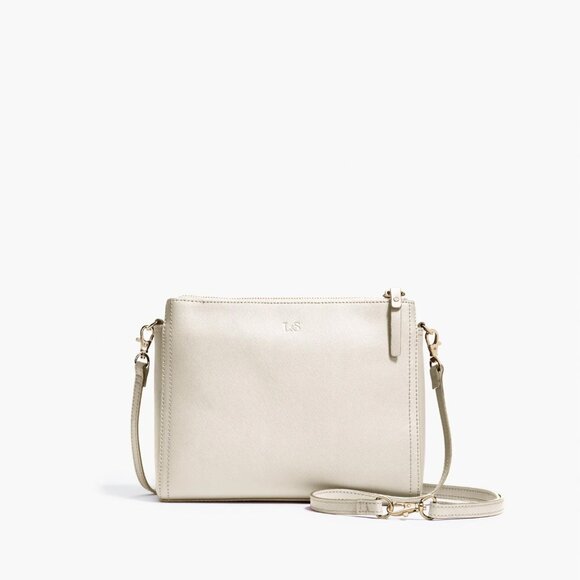 LO & SONS Pearl Crossbody Bag in Ivory - Picture 6 of 16